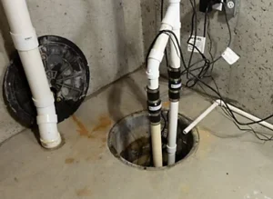DG Custom Builders sump pump discharge line be23wi001wg