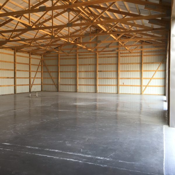 DG Custom Builders Pole Barn interior